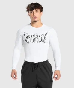 Heren Gymshark Compressie|T-shirts*Graphic Baselayer Long Sleeve T-Shirt