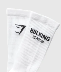 Gymshark Sokken Met Print|Sportsokken*Graphic Bulking Season Crew Sock Single