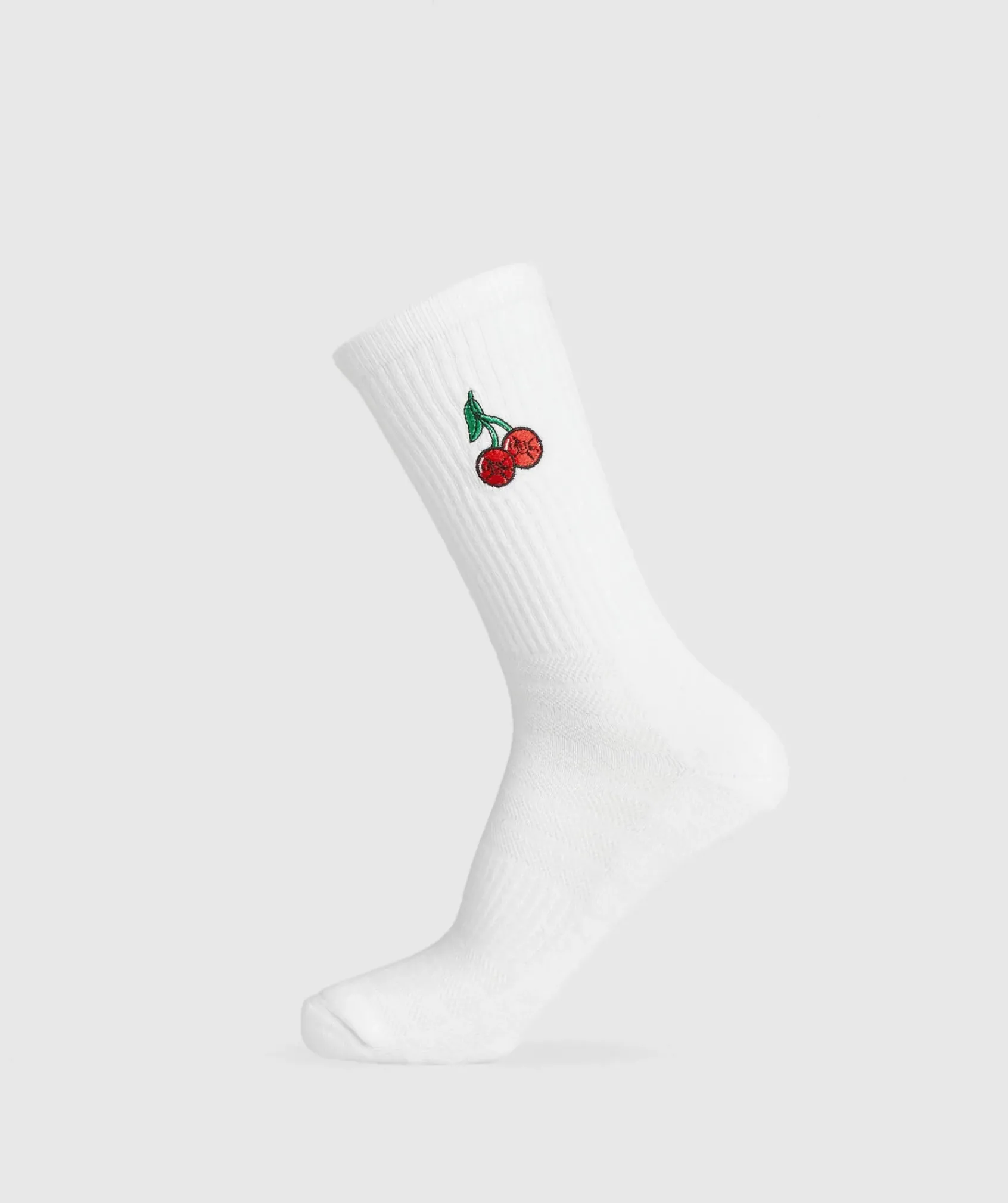 Gymshark Sokken Met Print|Sportsokken*Graphic Cherries Crew Sock Single