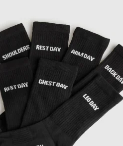 Gymshark Sokken Met Print|Sportsokken*Graphic Crew Socks 7PK