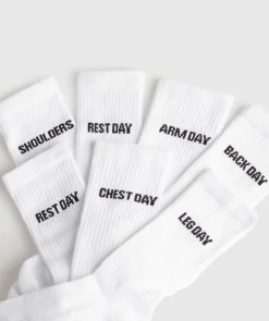 Gymshark Sokken Met Print|Sportsokken*Graphic Crew Socks 7PK