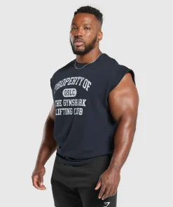 Heren Gymshark Tanktops*Graphic Cut Off T-Shirt