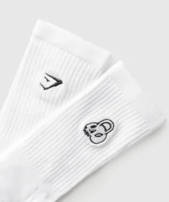 Gymshark Sokken Met Print|Sportsokken*Graphic Kettlebell Crew Sock Single