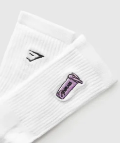 Gymshark Sokken Met Print|Sportsokken*Graphic Shaker Crew Sock Single