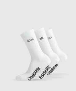 Gymshark Sokken Met Print|Sportsokken*Graphic Weightlifting Socks 3pk