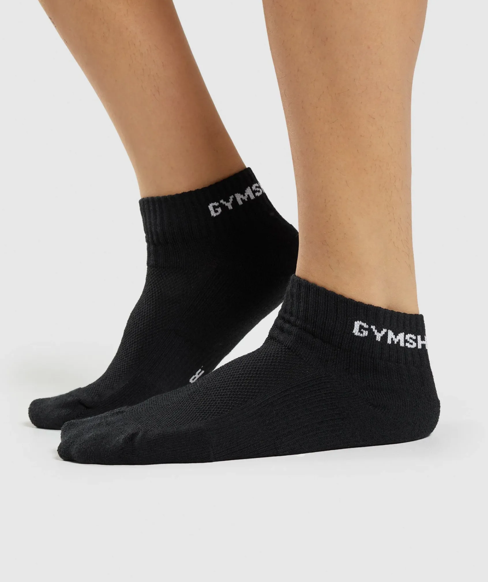 Gymshark Sportsokken|Enkelsokken*GS Jacquard Quarter Socks 3pk