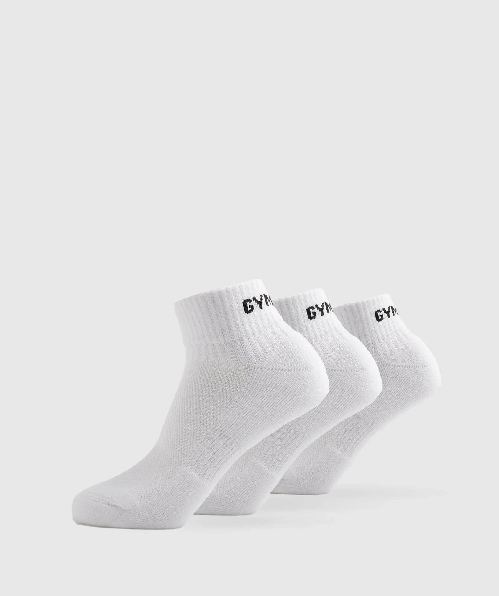 Gymshark Sportsokken|Enkelsokken*GS Jacquared Quarter Socks 3pk
