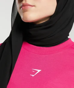 DAMES Gymshark Bedekkende Sportkleding|T-shirts*GS X Leana Deeb Graphic Oversized Long Sleeve Top