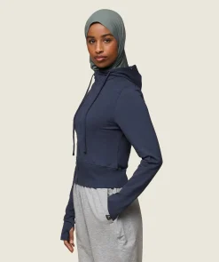 DAMES Gymshark Bedekkende Sportkleding|Sportjacks*GS x Leana Deeb Hooded Midi Top