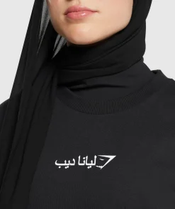 DAMES Gymshark Bedekkende Sportkleding|T-shirts*GS X Leana Deeb Oversized Long Sleeve Top
