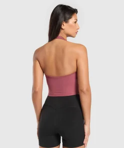 DAMES Gymshark T-shirts*Halter Neck Cami with Shelf