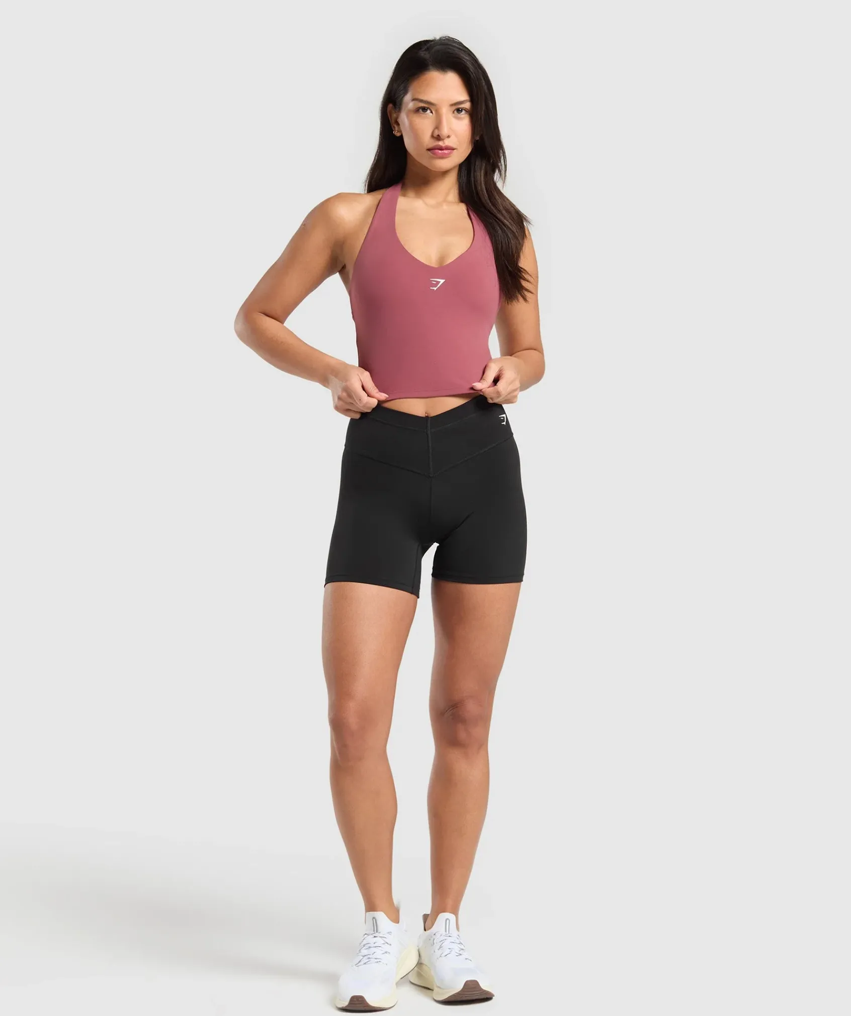 DAMES Gymshark T-shirts*Halter Neck Cami with Shelf