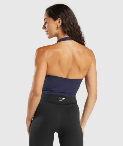 DAMES Gymshark Croptops|T-shirts*Halter Neck Cami with Shelf
