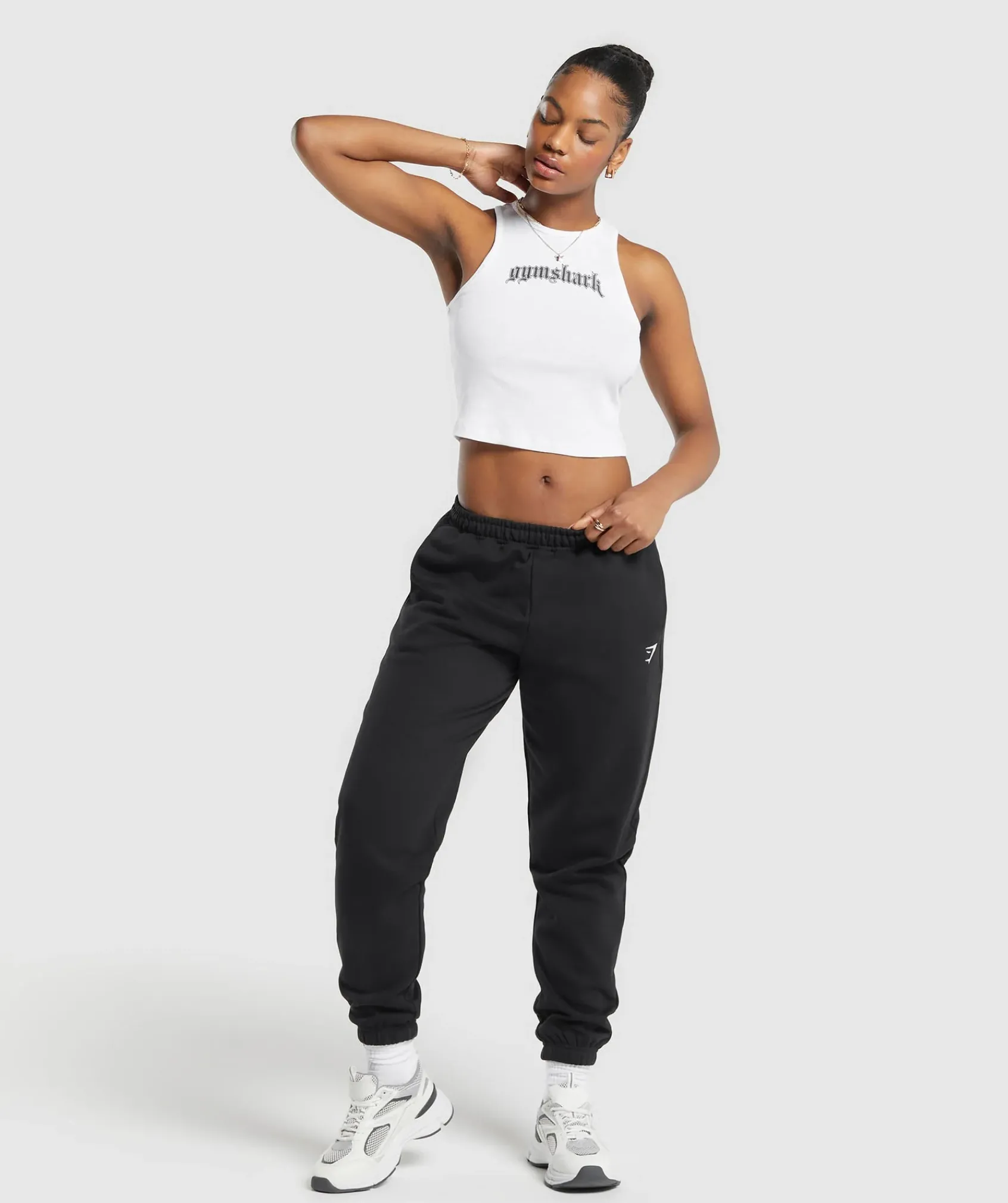 DAMES Gymshark Croptops|Tanktops*Heavy Flex Graphic Midi Tank