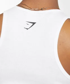 DAMES Gymshark Croptops|Tanktops*Heavy Flex Graphic Midi Tank