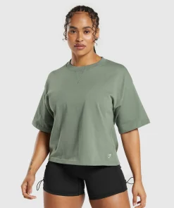 DAMES Gymshark T-shirts*Heavyweight Cotton T-Shirt