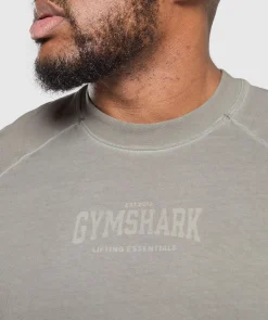 Heren Gymshark T-shirts*Heavyweight Long Sleeve T-Shirt