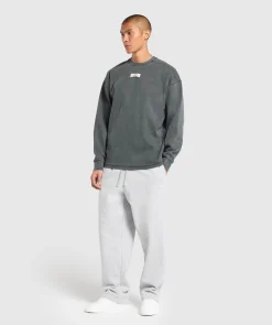 Heren Gymshark Hoodies & Truien*Heavyweight Rib Crew