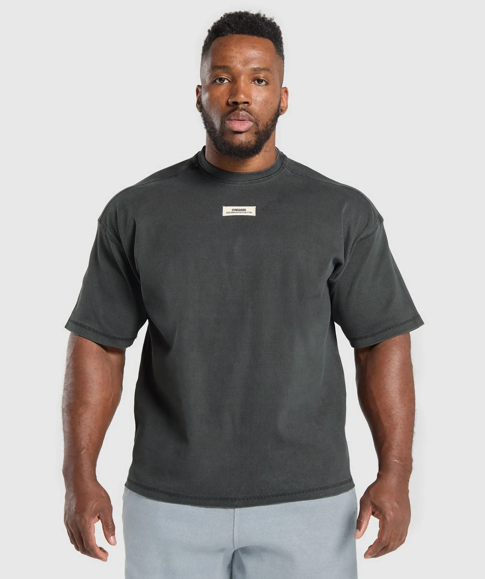 Heren Gymshark Hoodies & Truien|T-shirts*Heavyweight Rib Short Sleeve Crew