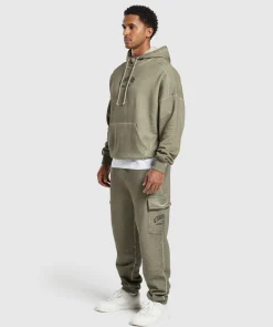 Heren Gymshark Joggingbroeken|Cargobroeken*Heavyweight Washed Cargo Joggers
