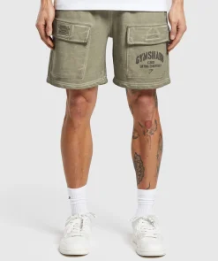 Heren Gymshark Shorts|Cargobroeken*Heavyweight Washed Cargo Shorts