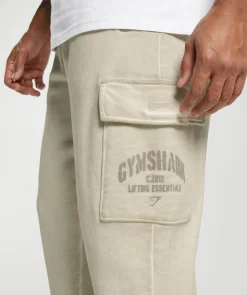 Heren Gymshark Joggingbroeken|Cargobroeken*Heavyweight Washed Cargo Joggers
