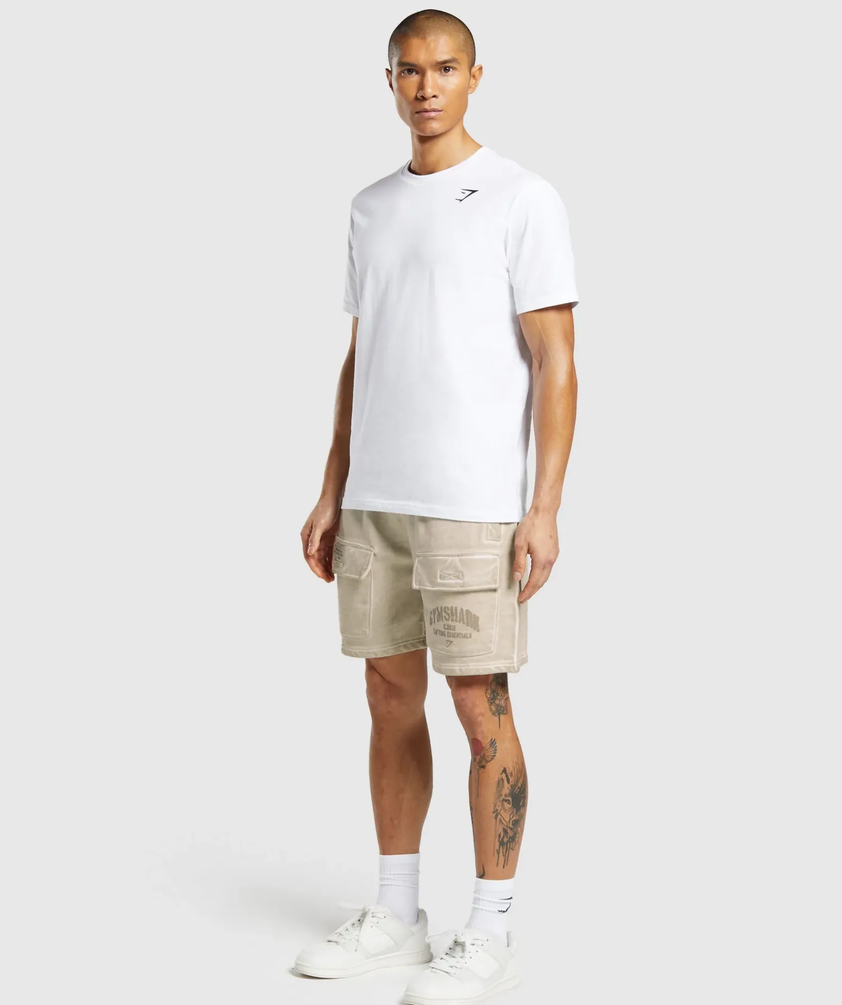 Heren Gymshark Shorts|Cargobroeken*Heavyweight Washed Cargo Shorts