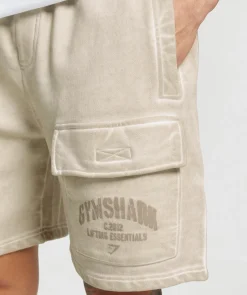 Heren Gymshark Shorts|Cargobroeken*Heavyweight Washed Cargo Shorts