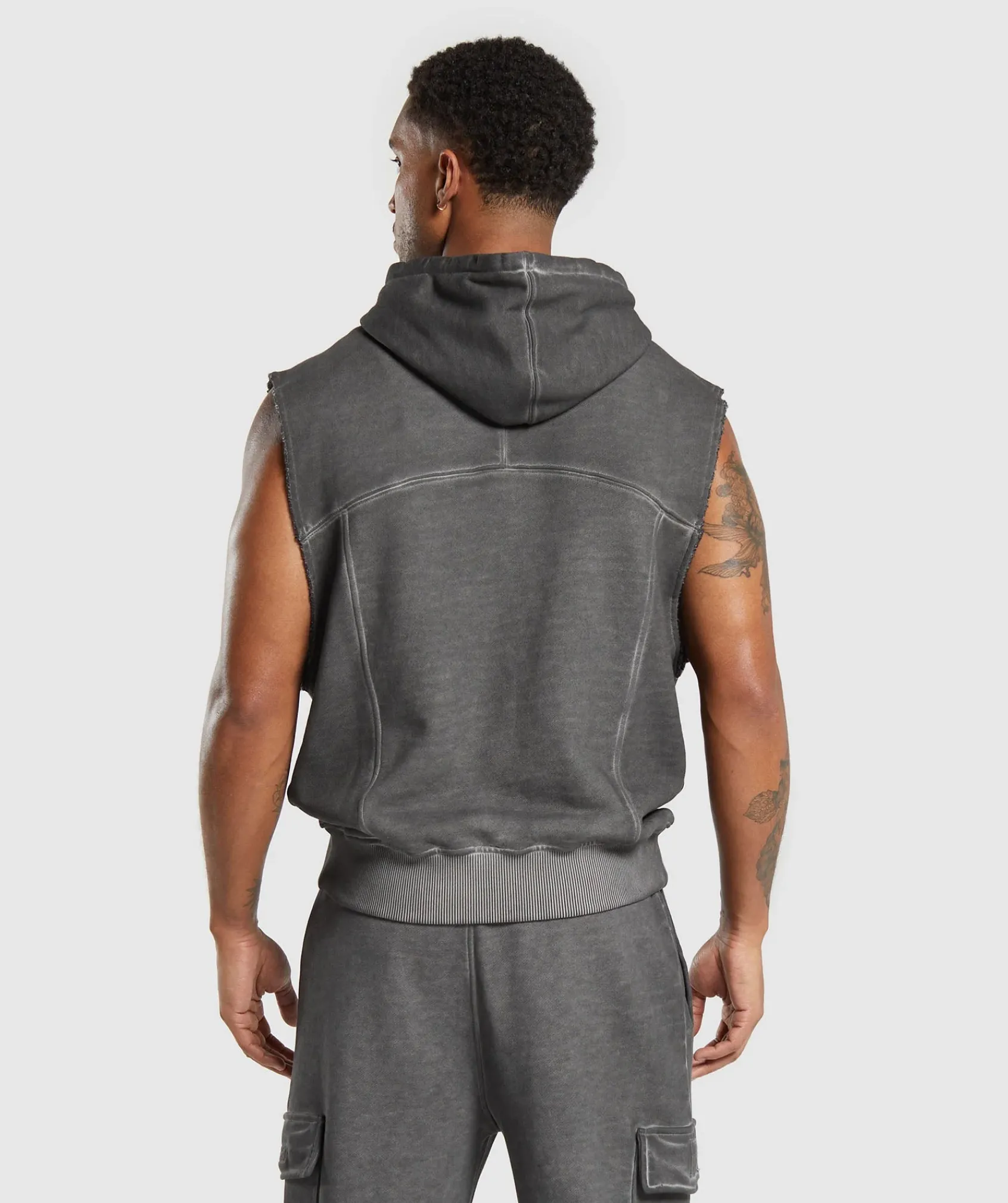 Heren Gymshark Hoodies & Truien*Heavyweight Washed Cut Off Hoodie