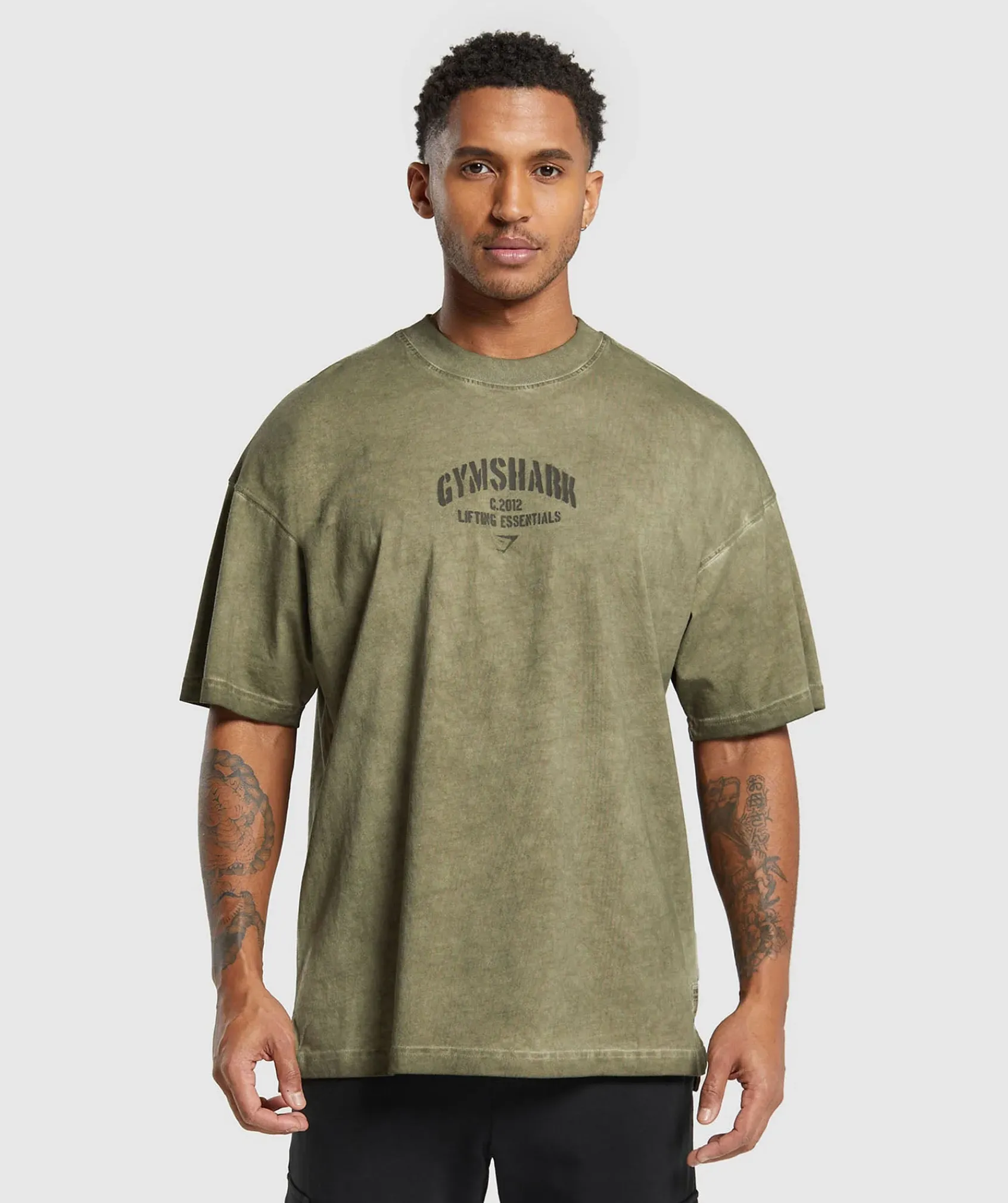 Heren Gymshark T-shirts*Heavyweight Washed T-Shirt