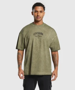 Heren Gymshark T-shirts*Heavyweight Washed T-Shirt