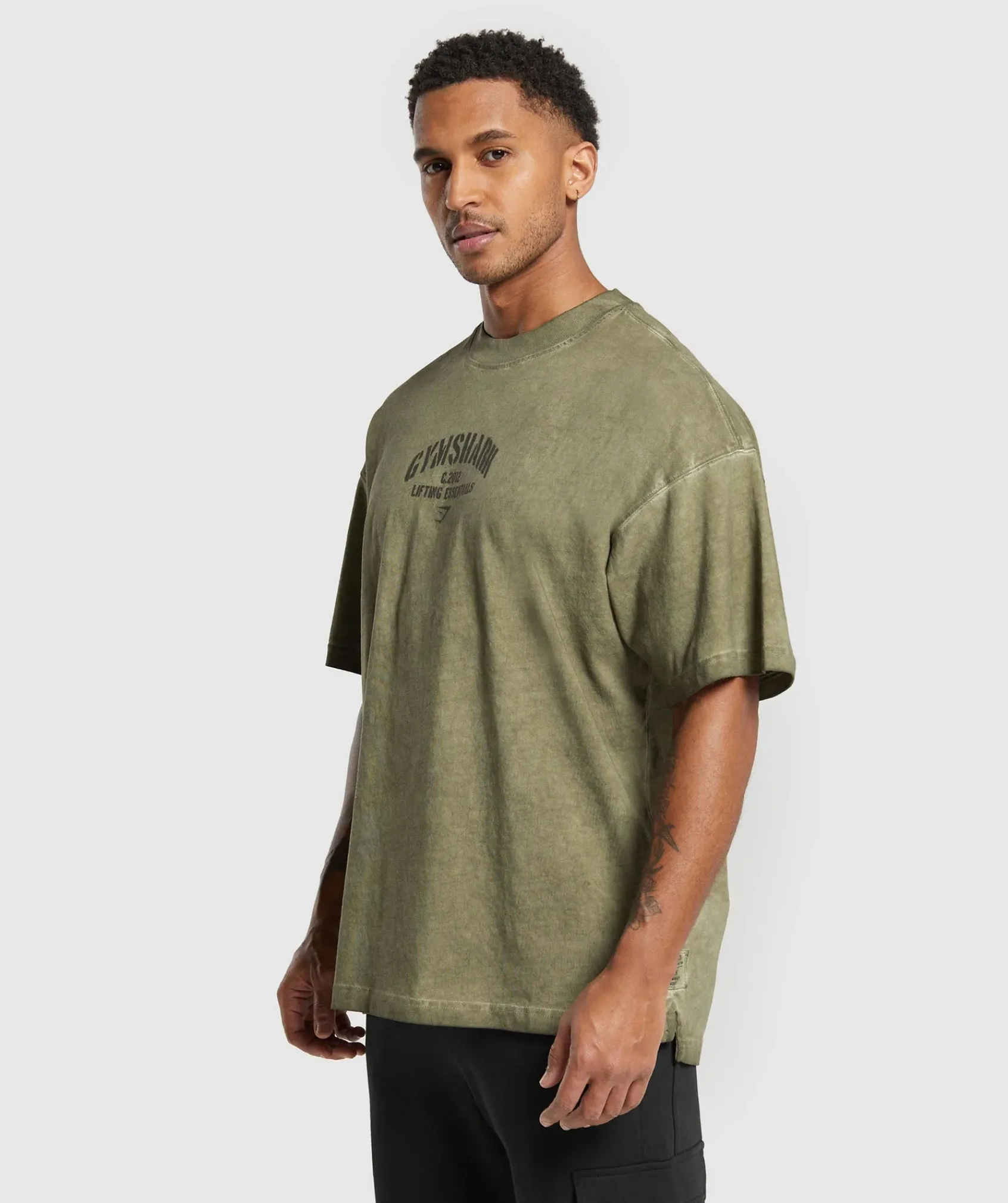 Heren Gymshark T-shirts*Heavyweight Washed T-Shirt