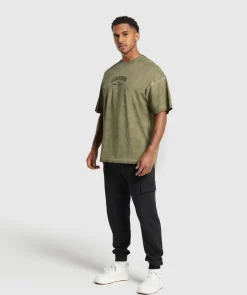 Heren Gymshark T-shirts*Heavyweight Washed T-Shirt