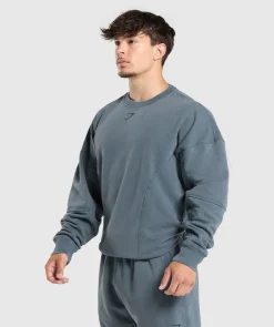 Heren Gymshark Hoodies & Truien*Heritage Washed Crew
