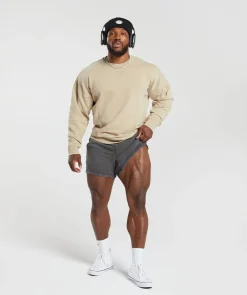 Heren Gymshark Hoodies & Truien*Heritage Washed Crew