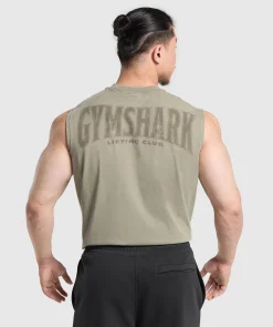 Heren Gymshark Tanktops*Heritage Washed Cut Off Tank