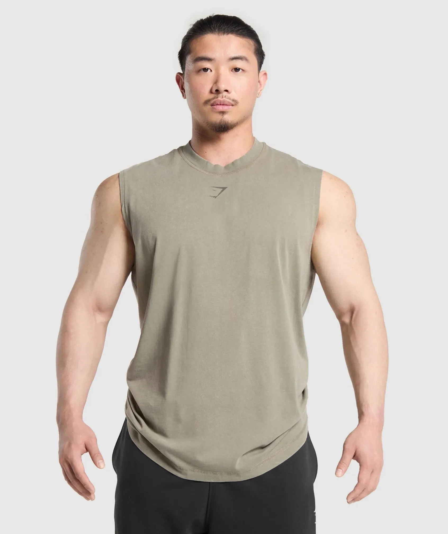 Heren Gymshark Tanktops*Heritage Washed Cut Off Tank