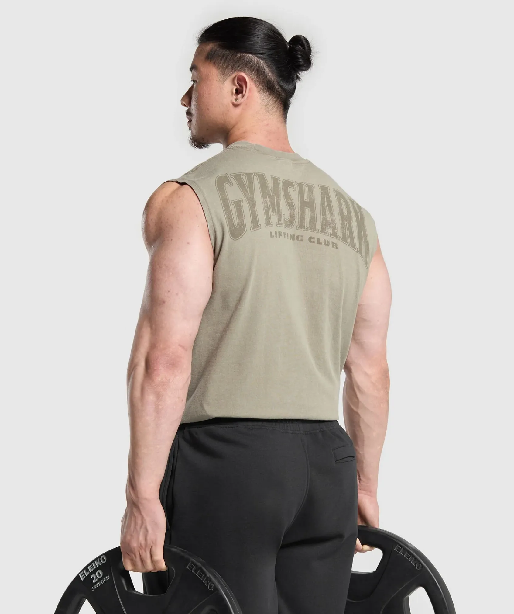 Heren Gymshark Tanktops*Heritage Washed Cut Off Tank