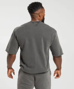 Heren Gymshark Hoodies & Truien|T-shirts*Heritage Washed Short Sleeve Crew