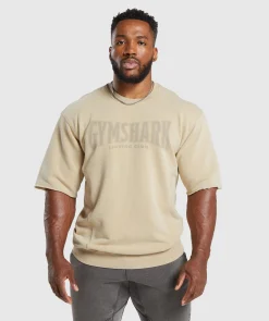 Heren Gymshark T-shirts*Heritage Washed Short Sleeve Crew