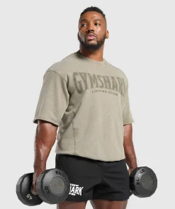 Heren Gymshark Hoodies & Truien|T-shirts*Heritage Washed Short Sleeve Crew
