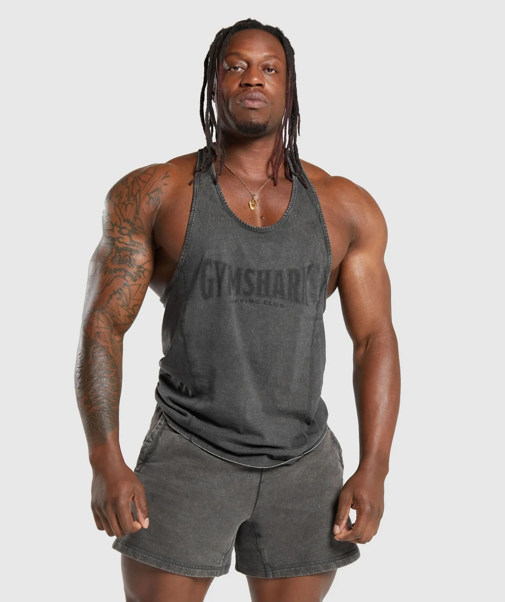 Heren Gymshark Stringers|T-shirts*Heritage Washed Stringer