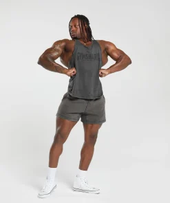Heren Gymshark Stringers|T-shirts*Heritage Washed Stringer
