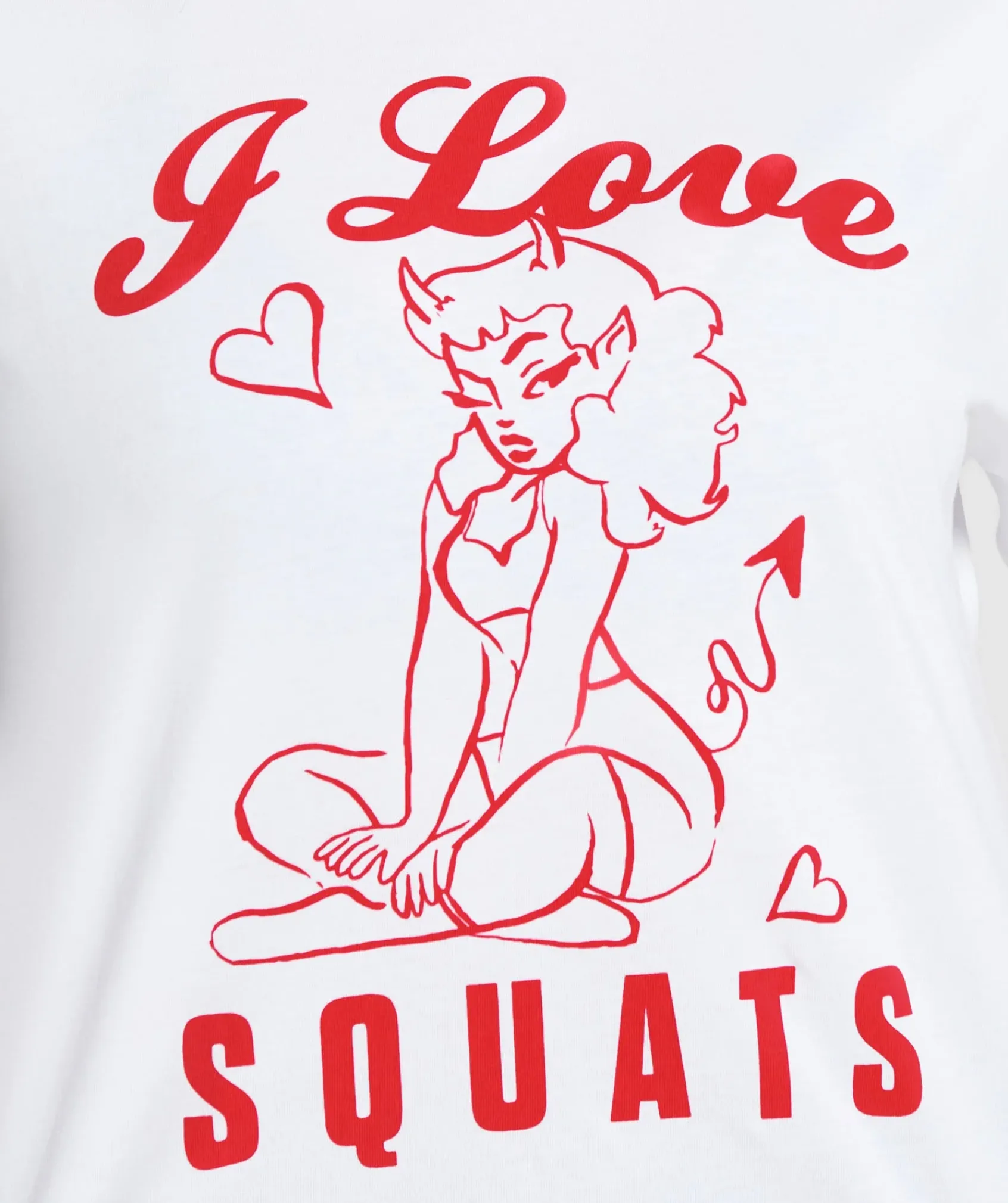 DAMES Gymshark T-shirts*I Love Squats Graphic Oversized Tee