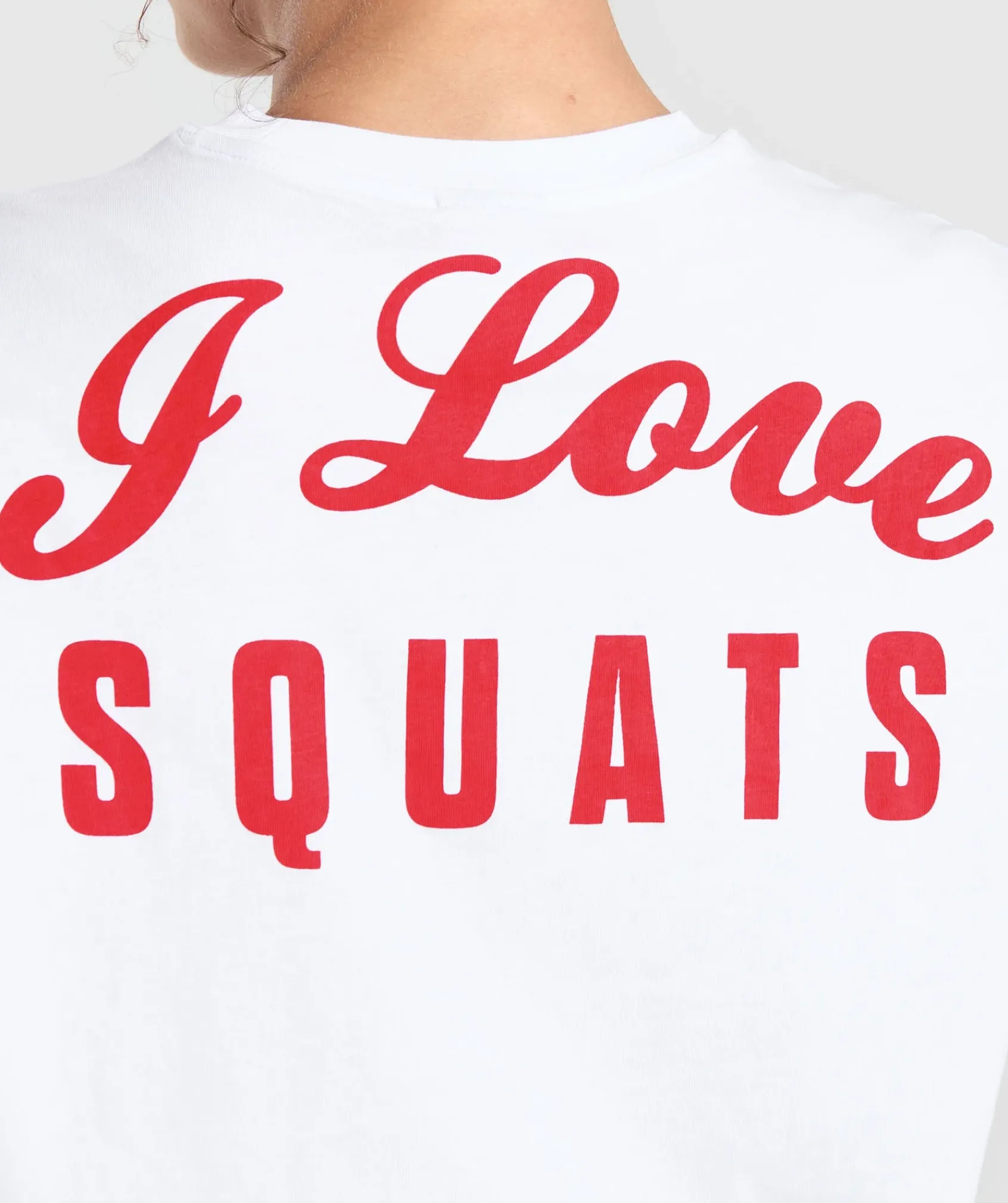 DAMES Gymshark T-shirts*I Love Squats Long Sleeve Skater