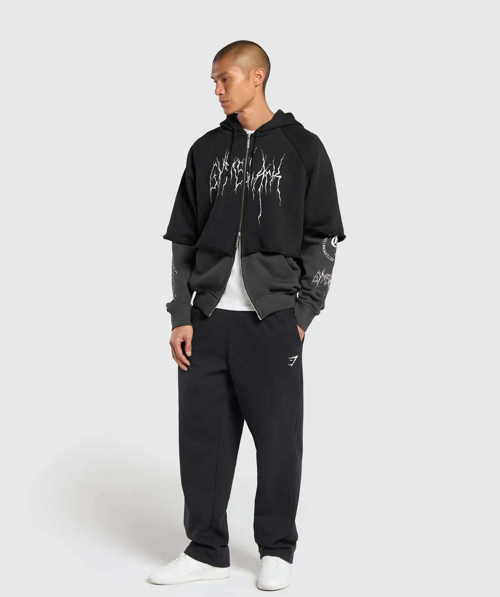 Heren Gymshark Hoodies & Truien*Layered Zip Up Hoodie