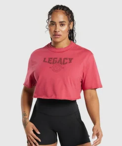 DAMES Gymshark Croptops|T-shirts*Legacy Graphic Crop Top