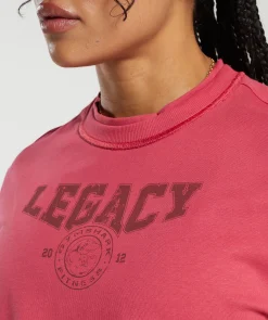 DAMES Gymshark Croptops|T-shirts*Legacy Graphic Crop Top