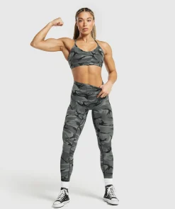 DAMES Gymshark Leggings|Scrunch Bum Leggings*Legacy Printed Regular Leggings
