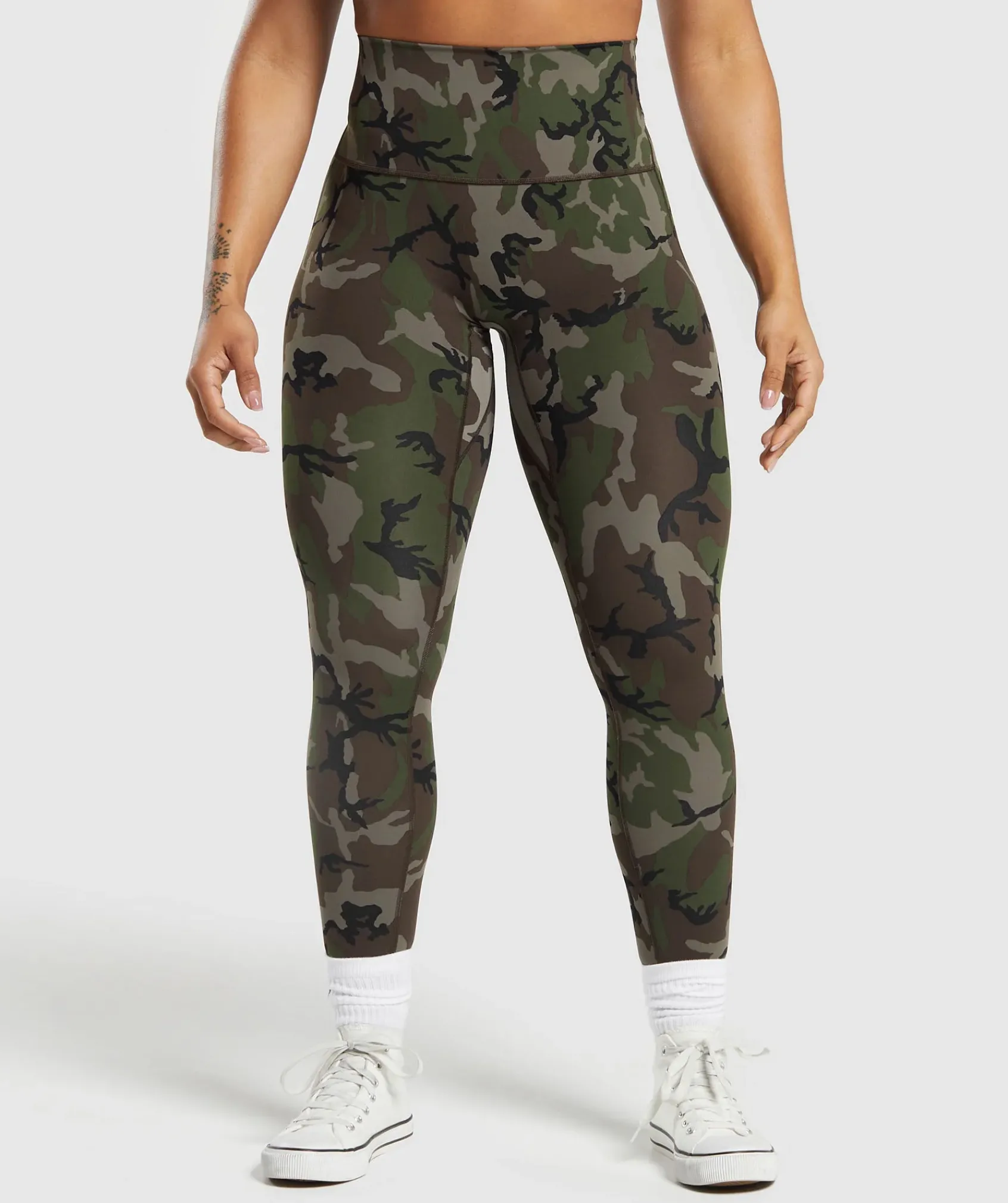 DAMES Gymshark Leggings|Scrunch Bum Leggings*Legacy Printed Regular Leggings